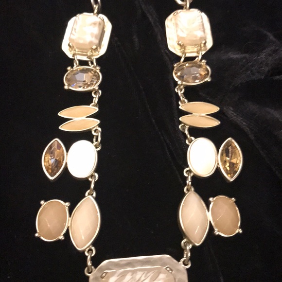 CHICOS GOLD NECKLACE WITH STONES - Picture 4 of 11